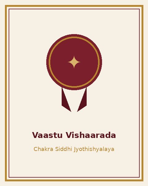 Vaastu Vishaarada award