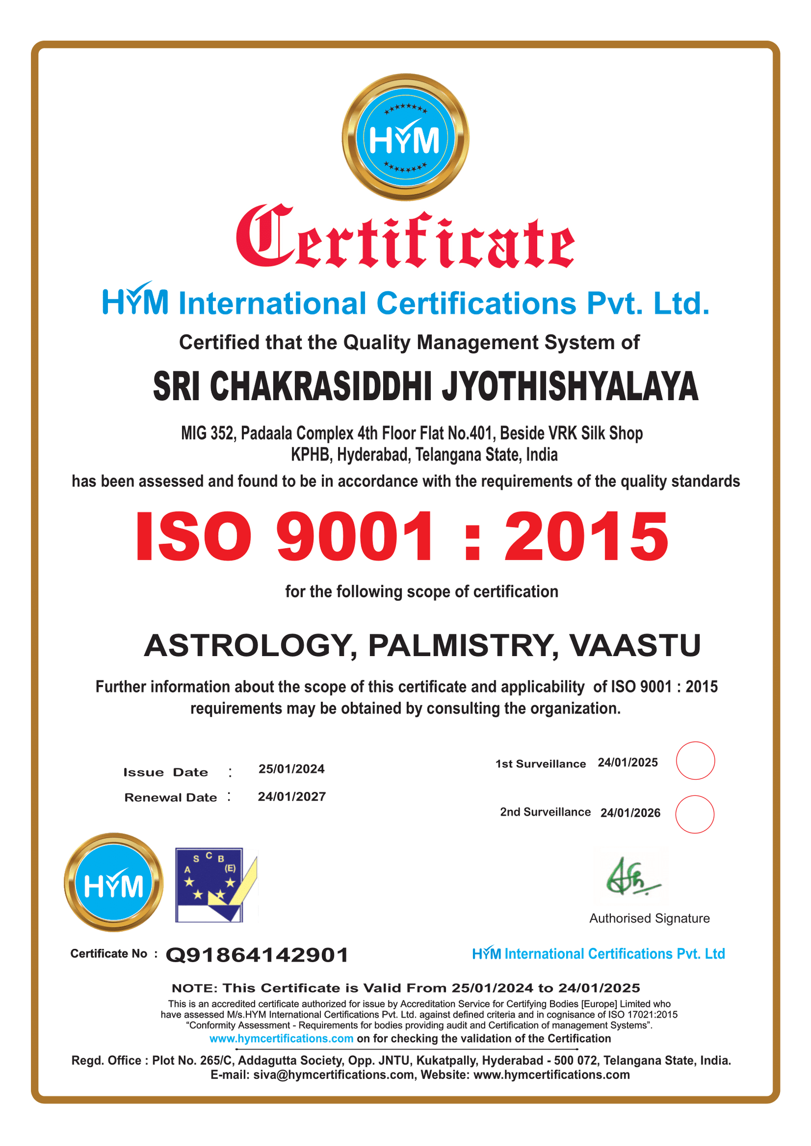 iso certified astrologer